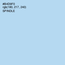 #B4D9F0 - Spindle Color Image