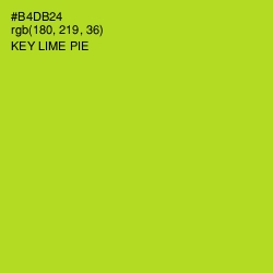 #B4DB24 - Key Lime Pie Color Image