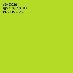 #B4DC26 - Key Lime Pie Color Image