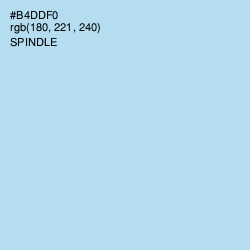 #B4DDF0 - Spindle Color Image
