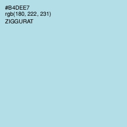 #B4DEE7 - Ziggurat Color Image