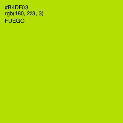 #B4DF03 - Fuego Color Image