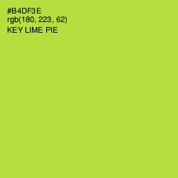 #B4DF3E - Key Lime Pie Color Image