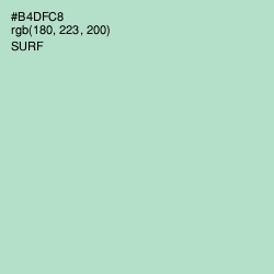 #B4DFC8 - Surf Color Image