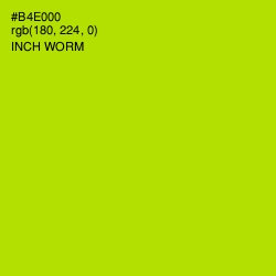 #B4E000 - Inch Worm Color Image