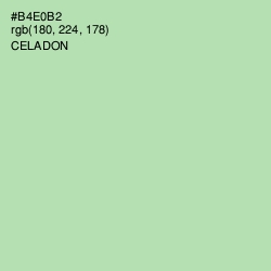 #B4E0B2 - Celadon Color Image