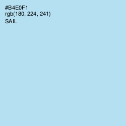#B4E0F1 - Sail Color Image