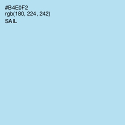 #B4E0F2 - Sail Color Image
