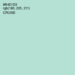 #B4E1D3 - Cruise Color Image