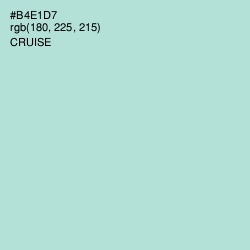 #B4E1D7 - Cruise Color Image