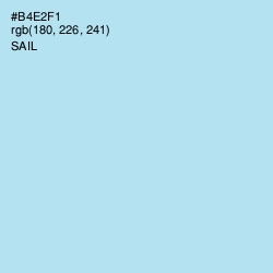 #B4E2F1 - Sail Color Image