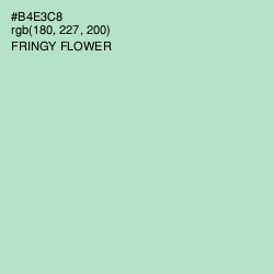 #B4E3C8 - Fringy Flower Color Image