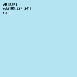 #B4E3F1 - Sail Color Image