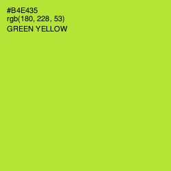 #B4E435 - Green Yellow Color Image