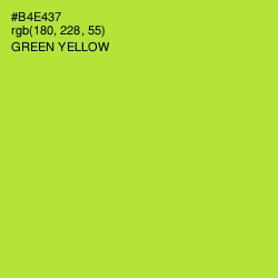 #B4E437 - Green Yellow Color Image