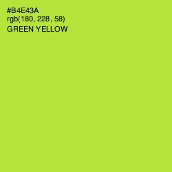 #B4E43A - Green Yellow Color Image