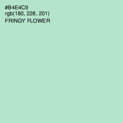 #B4E4C9 - Fringy Flower Color Image
