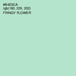 #B4E5CA - Fringy Flower Color Image
