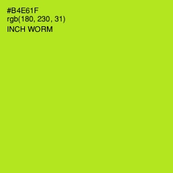 #B4E61F - Inch Worm Color Image