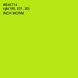 #B4E714 - Inch Worm Color Image