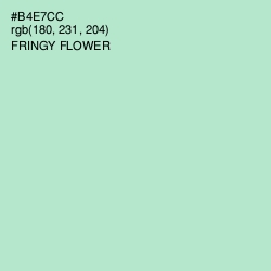 #B4E7CC - Fringy Flower Color Image