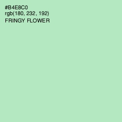 #B4E8C0 - Fringy Flower Color Image