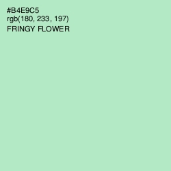 #B4E9C5 - Fringy Flower Color Image
