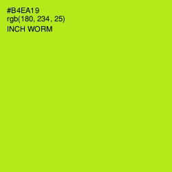 #B4EA19 - Inch Worm Color Image