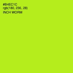 #B4EC1C - Inch Worm Color Image