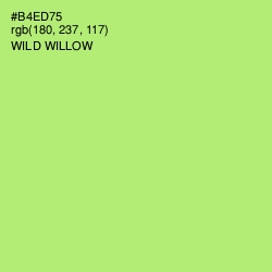 #B4ED75 - Wild Willow Color Image