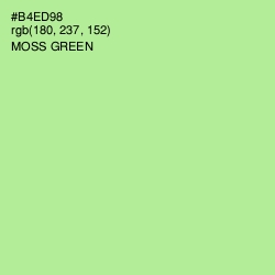 #B4ED98 - Moss Green Color Image