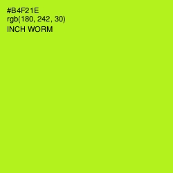 #B4F21E - Inch Worm Color Image