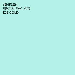 #B4F2E8 - Ice Cold Color Image