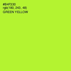 #B4F330 - Green Yellow Color Image