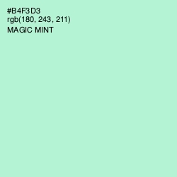 #B4F3D3 - Magic Mint Color Image