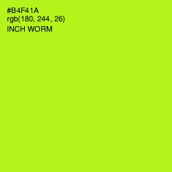 #B4F41A - Inch Worm Color Image