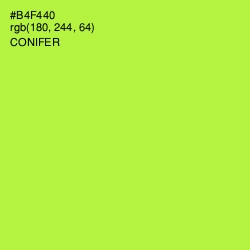 #B4F440 - Conifer Color Image