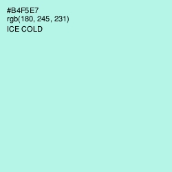#B4F5E7 - Ice Cold Color Image