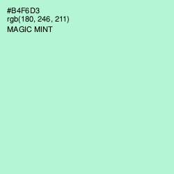 #B4F6D3 - Magic Mint Color Image