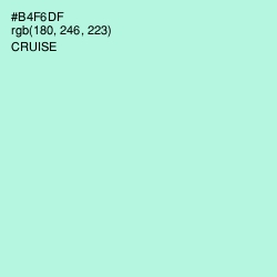 #B4F6DF - Cruise Color Image