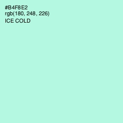 #B4F8E2 - Ice Cold Color Image