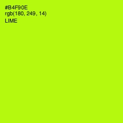 #B4F90E - Lime Color Image