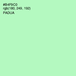 #B4F9C0 - Padua Color Image