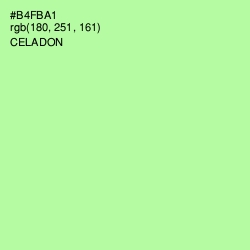 #B4FBA1 - Celadon Color Image