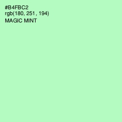 #B4FBC2 - Magic Mint Color Image