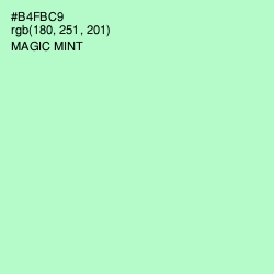 #B4FBC9 - Magic Mint Color Image