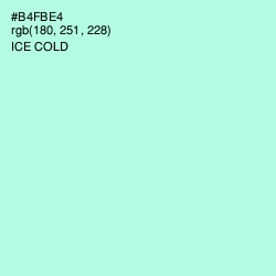 #B4FBE4 - Ice Cold Color Image