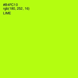 #B4FC10 - Lime Color Image