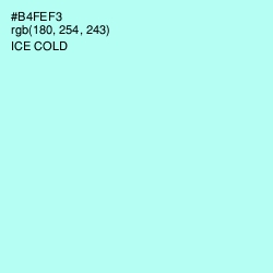 #B4FEF3 - Ice Cold Color Image