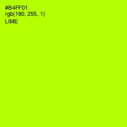 #B4FF01 - Lime Color Image